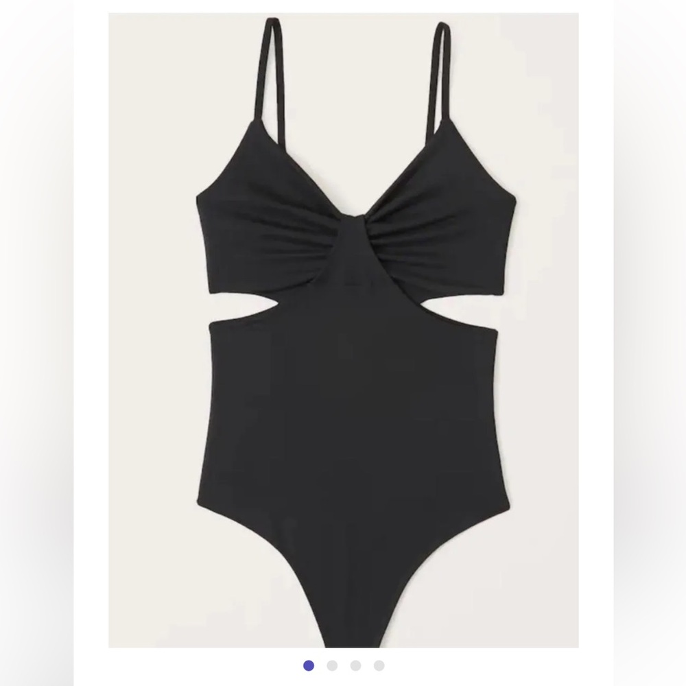 Abercrombie & Fitch Black Bodysuit Size Small